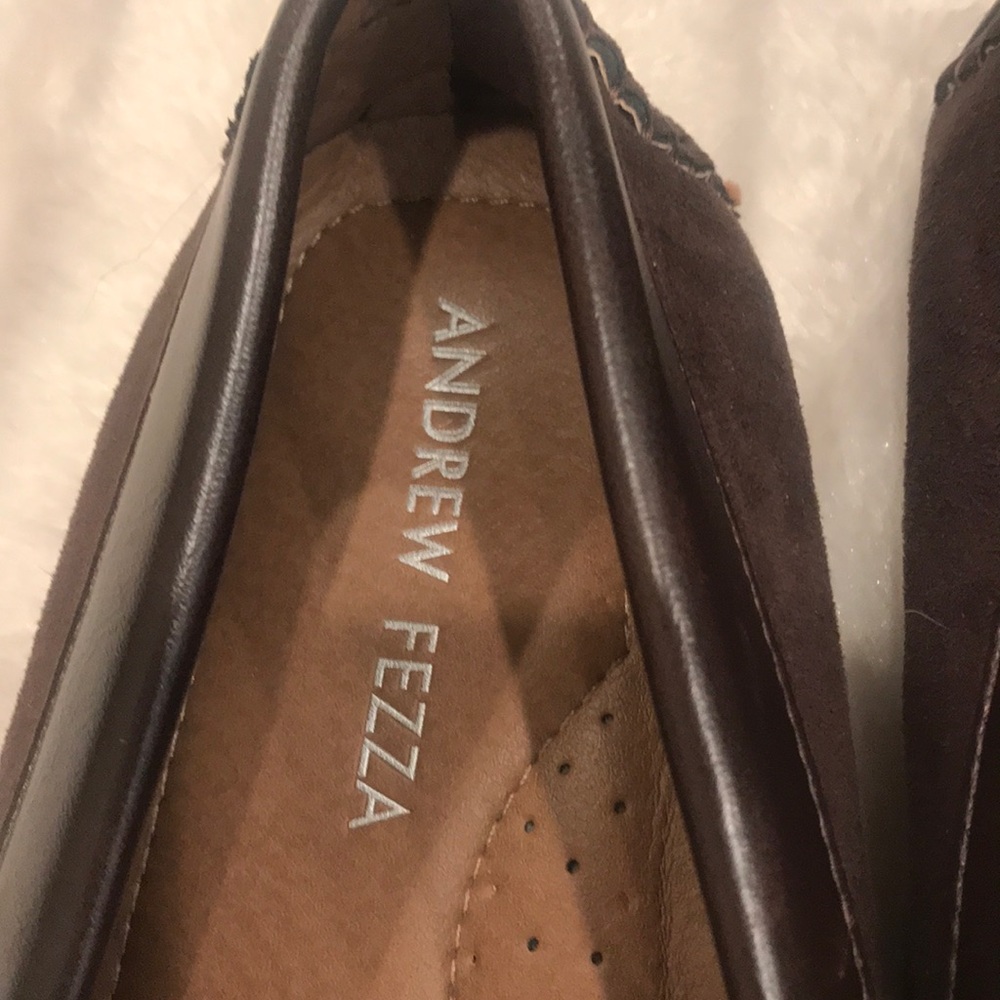 Andrew Fezza brown suede loafer, size 9.5 - Picture 4 of 7